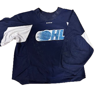 CCM - Maillot d'entraînement d'occasion de la Ligue de l'Ontario (bleu marine)